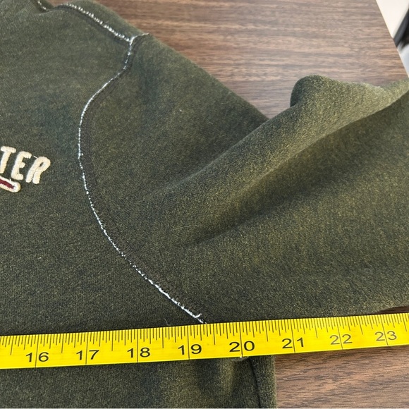 Y2K Hollister Olive Green Knit Slim Men Sweater Size M - Picture 8 of 10